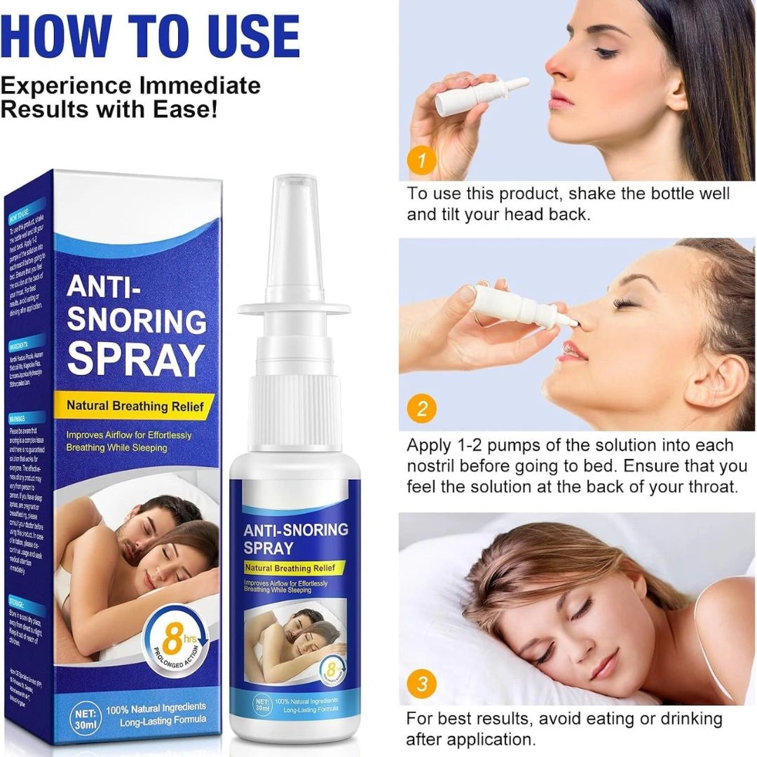 Anti snoring spray compact bottle for travel