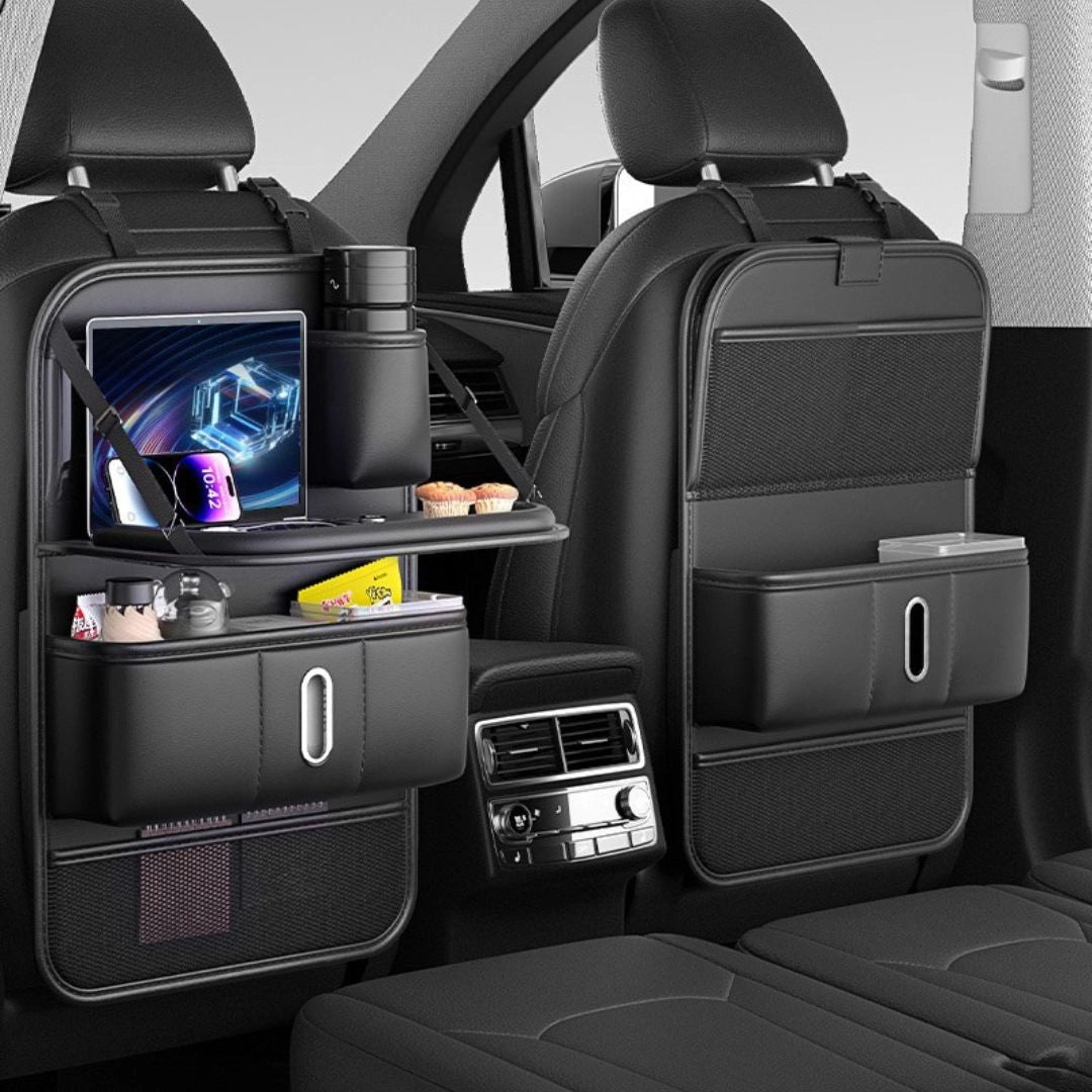 Foldable design of car seat organizer