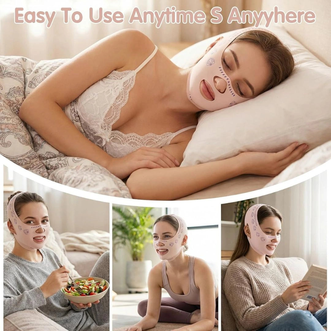 Reusable V line face belt product