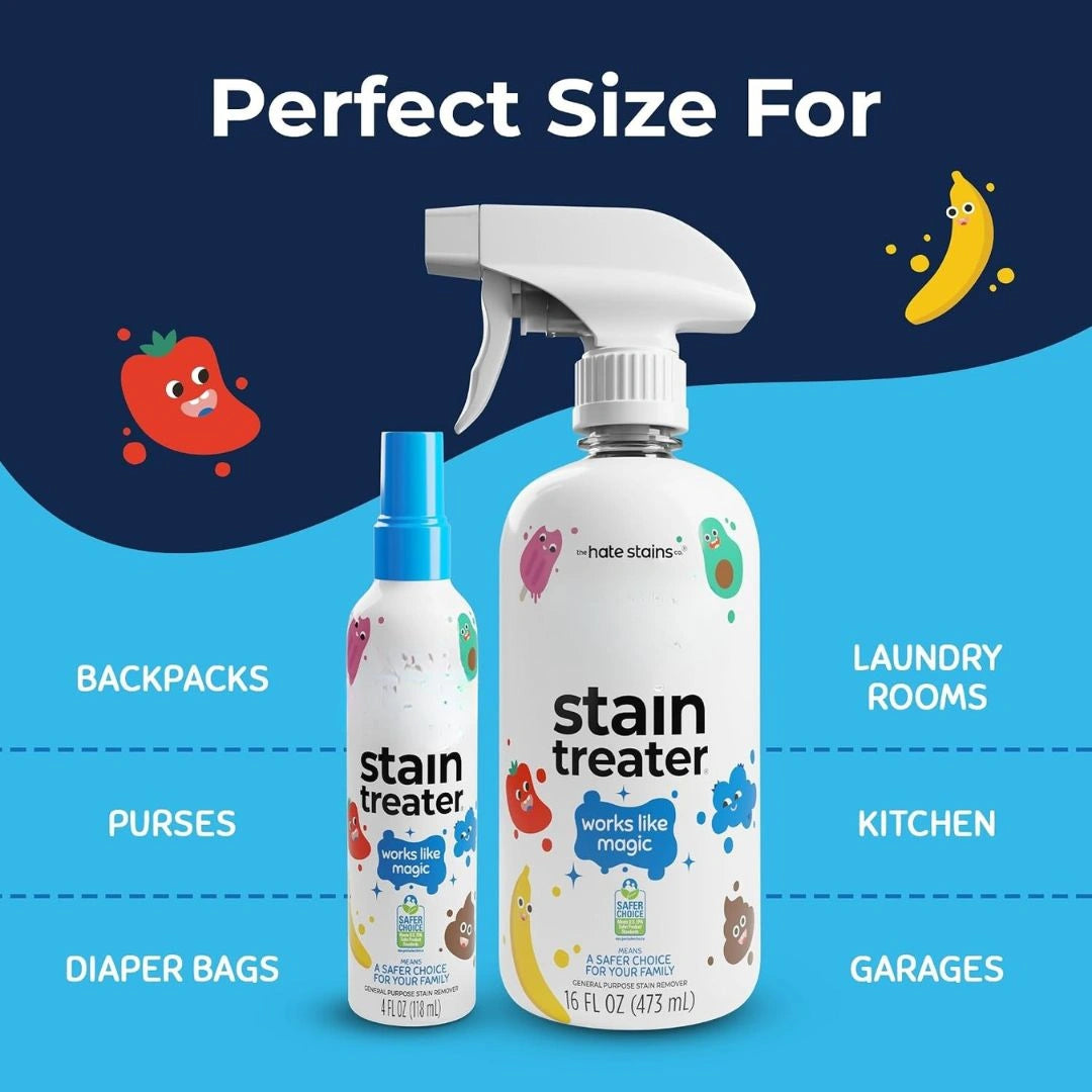 Messy eater stain treater spray product